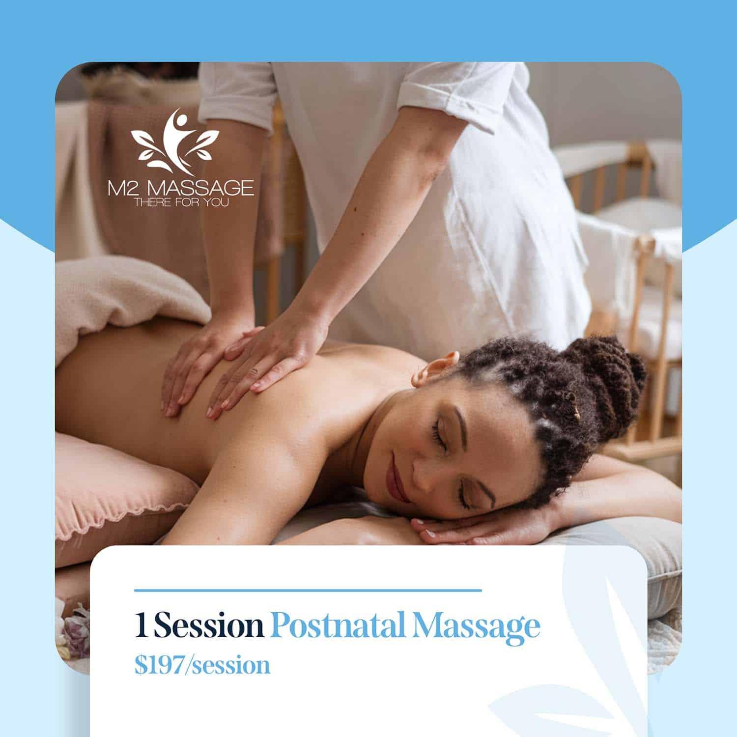1 Session Postnatal Massage